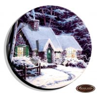 РТ130117 - папертоль "Зима миниатюра в круге".
