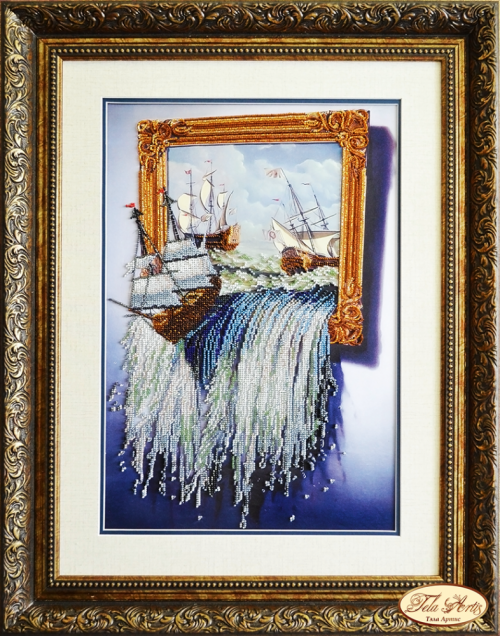 НТК-022 -"Море в картине". Набор для вышивки бисером Тэла Артис.