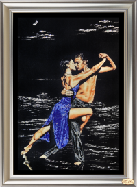 НС-002 -"Страстные танцы-2". Набор для вышивки бисером + стразы (термоклеевые)Тэла Артис.