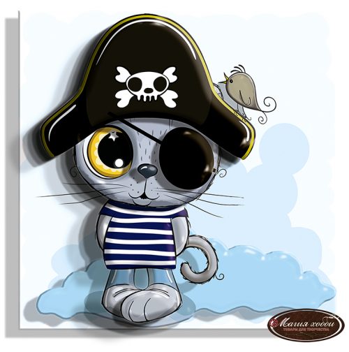 РТ150210 - папертоль "Кот пират".