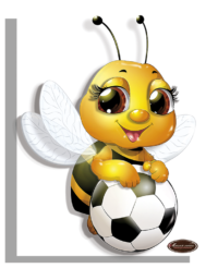РТ150325 - папертоль "Пчелка с мячом"